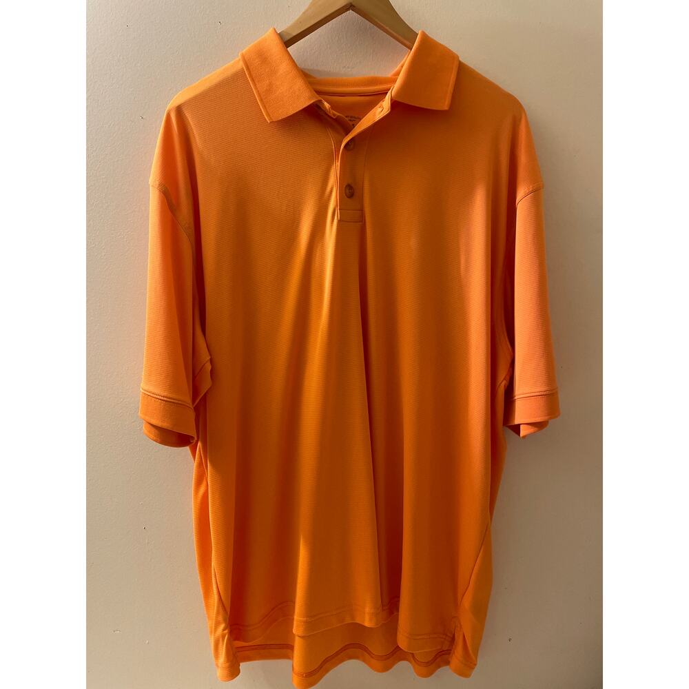 Cabela's XL Orange Performance Polo Shirt‎ Mens Short Sleeve Golf Casual